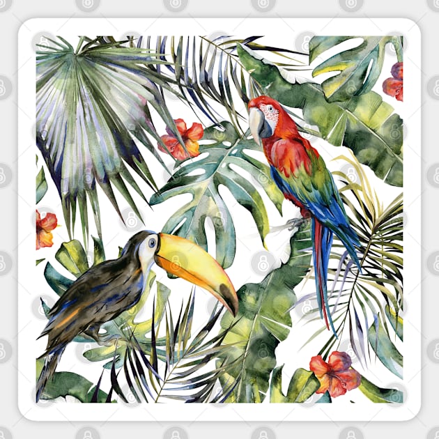 TROPICAL JUNGLE B Magnet by MagicDreams